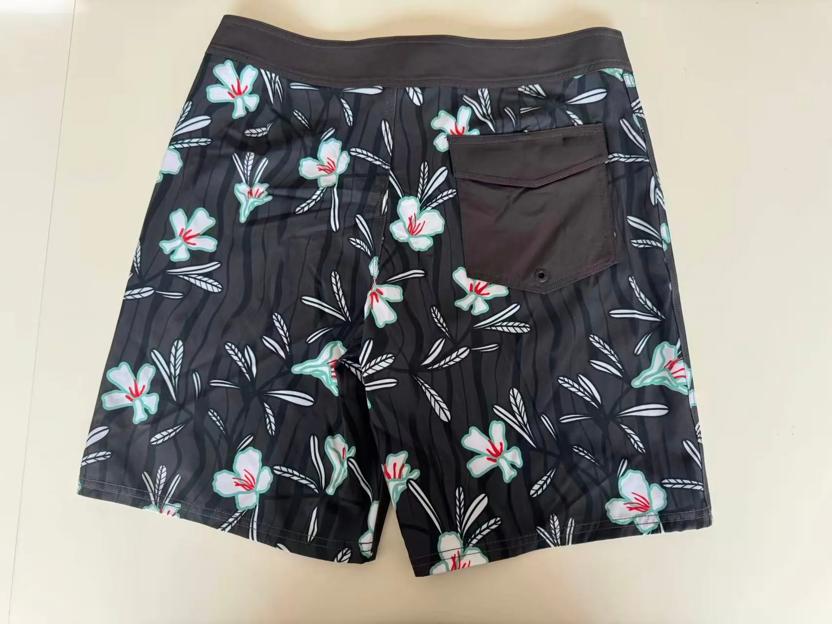 Men's Fashion Boardshorts Swim Trunks New Design Quick-Drying Breathable Spandex/Polyester Elastic Waist Pockets OEM/ODM Digital manufacture