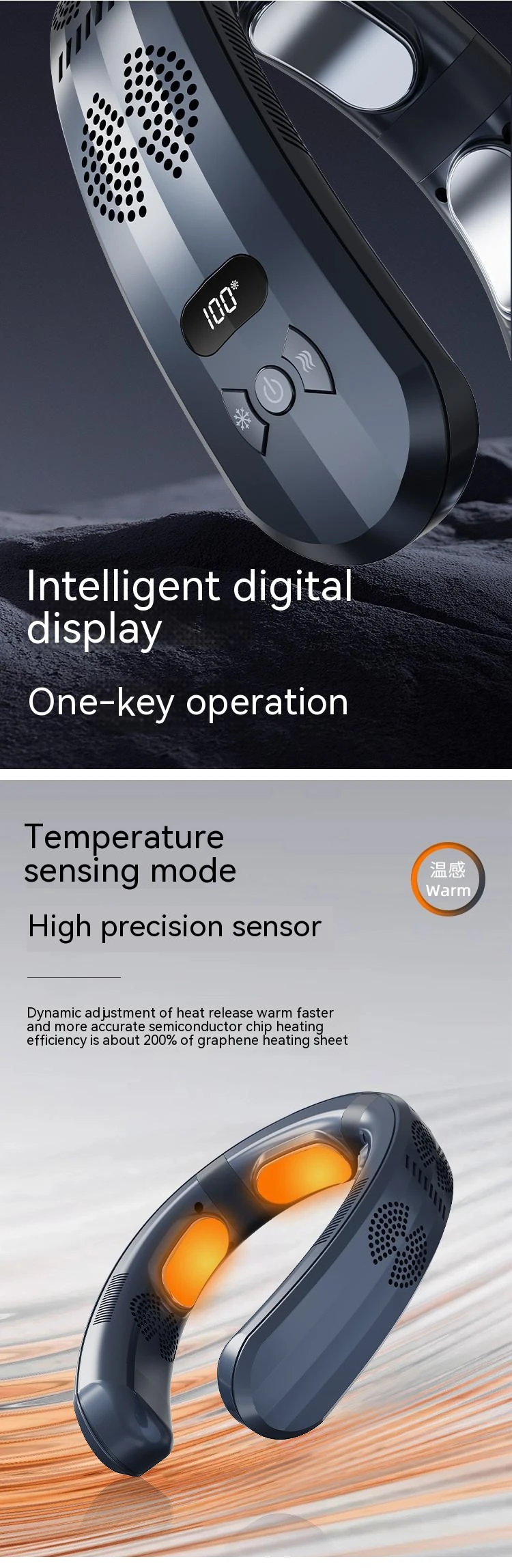 Wearable Air Conditioner, Portable, 3.7V, Battery - detail 8