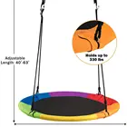 Outdoor Flying Saucer Tree Swing With Straps For Kids Garden Hanging Hammock Round Swing Seat Patio Swings Chair