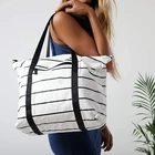 Large Handbag Large Capacity Shoulder Strap Handbag Waterproof Fashion Women Zip Tote Travel Tyvek Beach Bag