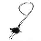 Charm Necklace Unique Cute Girl Jewelry Sweater Pendant Charm Mink Necklace
