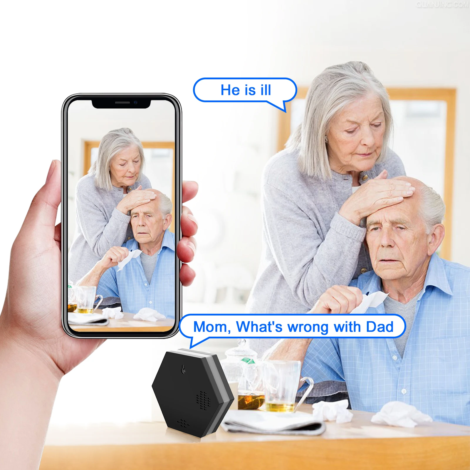 Z17 Clock 2MP IWFCAM APP WIFI security ip camera Wireless Battery Powered WIFI Camera Mini WIFI Diamond Clock Camera