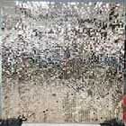 Wedding 2021 Hot Sale Grid Gold Silver Mirror Shimmer Sequin Wall Panel Wedding Party Decoration Backdrop