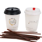 Paper Paper Single/Double Wall Coffee Cup Paper For Hot Drink Disposable Coffee Cup With Lids
