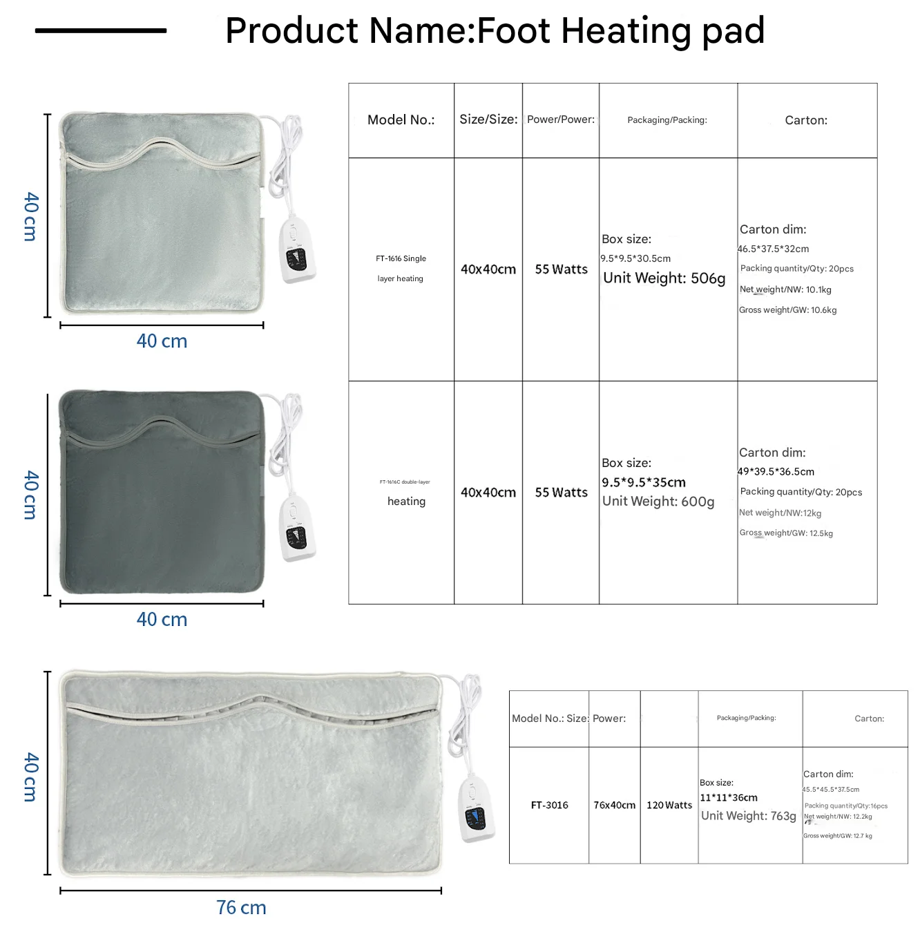 Electric Heated Foot Warmer, 120 - detail 4