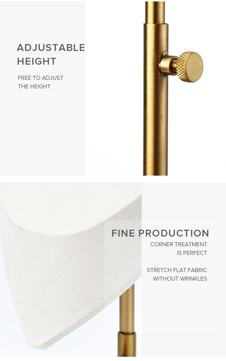 New Product Portable Jewelry White Unique Adjustable Necklace Display Bust Stand