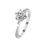 Rings Rings New Design Hoop Stacking 925 Minimalist Cz Stone Womens Rings Sterling Silver For Women