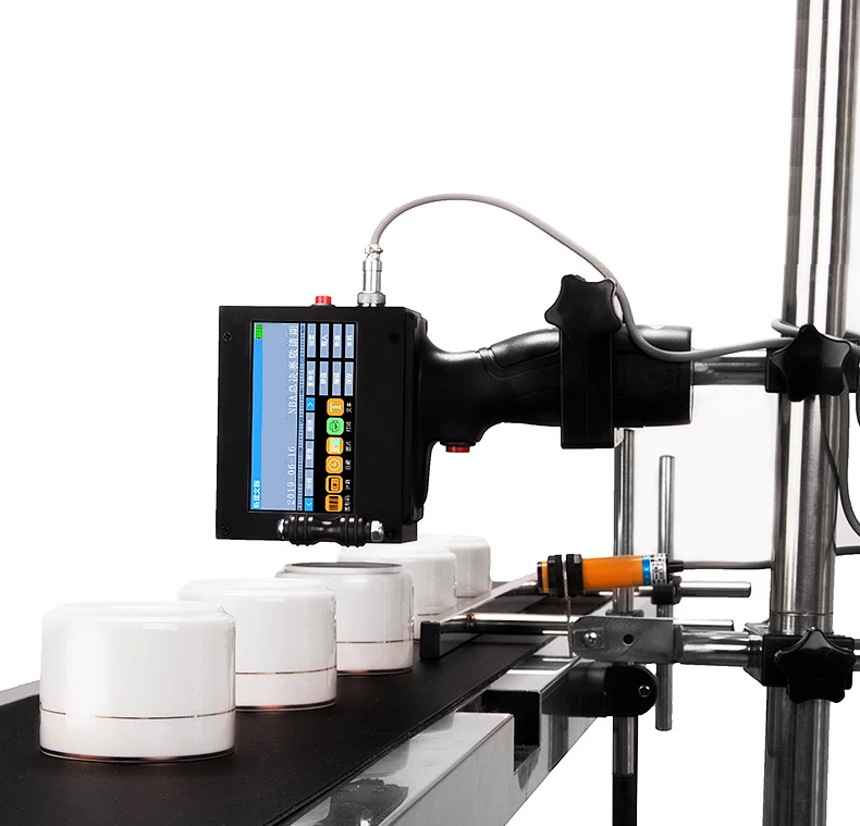 Coditeck continuous industrial inkjet printer's stand with photoelectric sensor