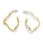 Earrings Hoop E9202 Hot Sale 18K Unique Design Strange Shape Inspired Earrings Twisted Hoop Earrings For Women