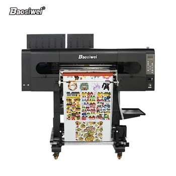 Baosiwei UV DTF printer with transfer film 3D effect 60cm roll to roll uv dtf printer sticker dtf uv printer
