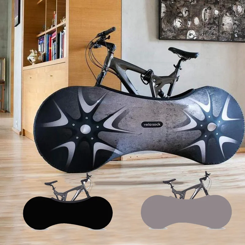 Elastic Bicycle Wheel Cover Indoor Bike Cover waterproof portable bike cover