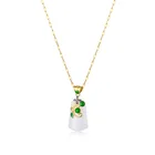 Gold Religious 18K None Fade Jewelry Minimalist Gold Plated Buddah Necklace For Women