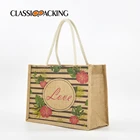 Bag BSCI ISO Sedex Disney FAMA Promotional Eco-friendly Customizable Printing Jute Reusable Shopping Bag