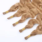 Straight I Tip Hair Extension Straight Brazilian Hair Pre Bonded I Tip Curly Hair Extensions