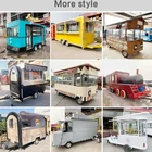 Food Custom Food Trailers Fully Equipped Mobile Fast Food Cart Food Truck For Sale Ghana