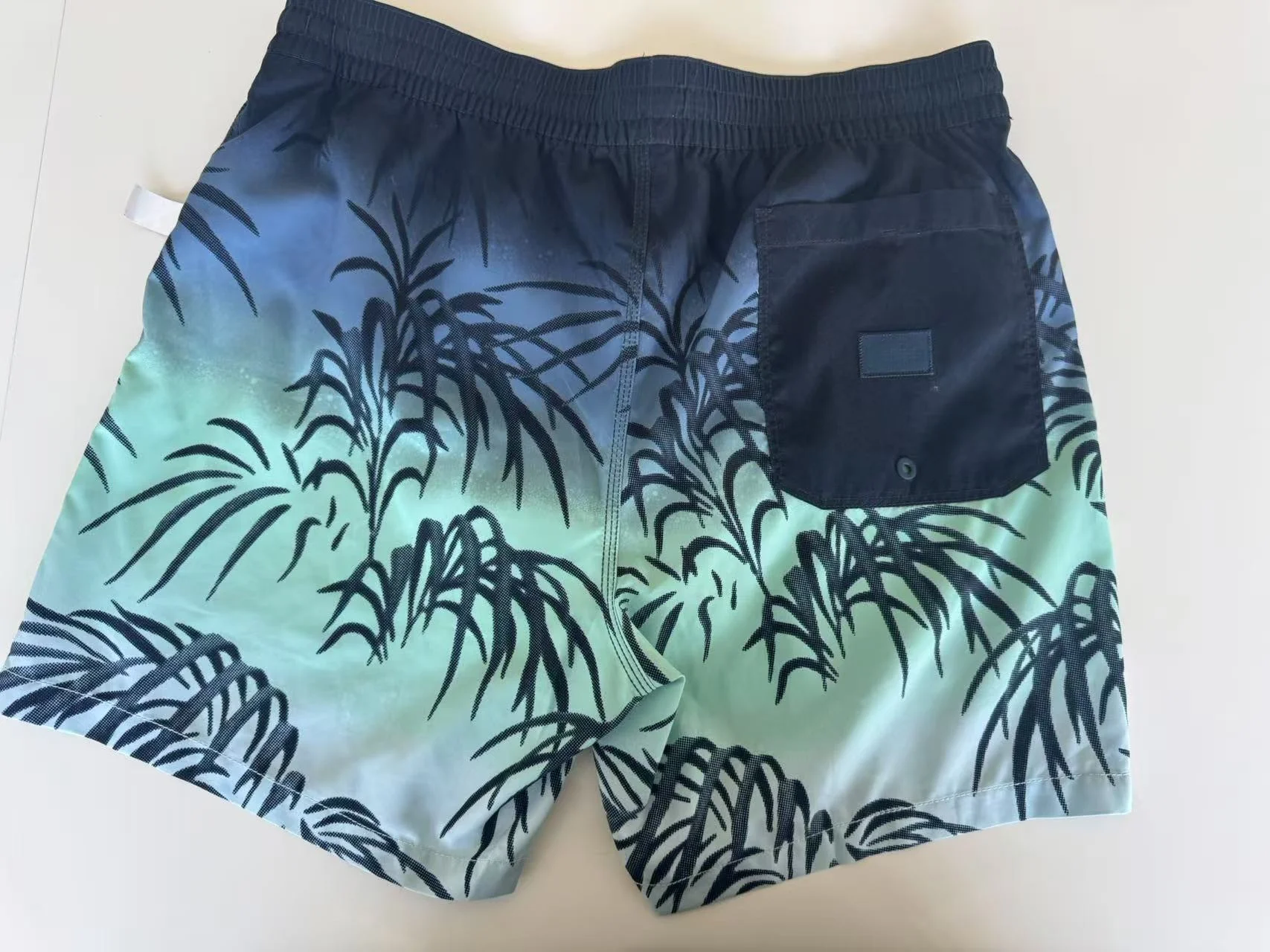 Men's Custom Quick Dry Waterproof Vintage Floral Digital Printed Spandex/Cotton Boardshorts Drawstring Closure Mid Trunks factory