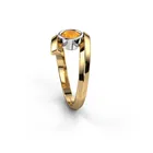 Rings Citrine Ring Dainty 925 Sterling Silver Rings Jewelry Custom 14k Golden Filled Citrine Zircon Ring For Women