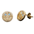 Trendy Jewelry Beautiful Design Trendy Studded Jewelry Platinum Cute Smiley Ear Nail