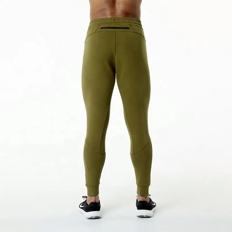 ECBC Wholesale Green Plain Slim Fit Fitness Sweatpants Jogger Pants With Pockets