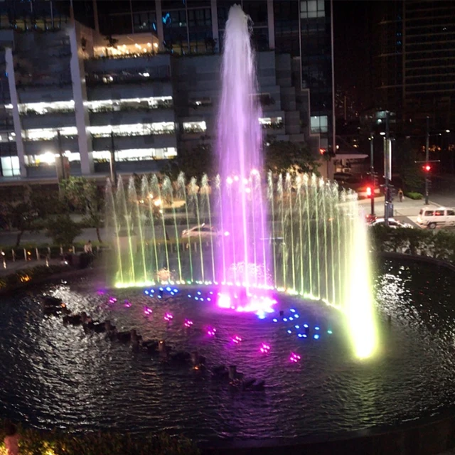 AWS Factory Supplying Customized RGB Led Light Outdoor Music Fountain Laser Water Fountain Danc