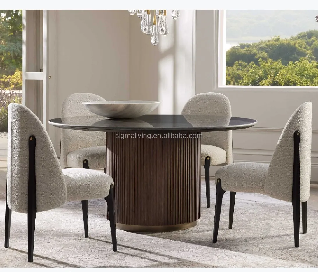 Table for dining room wood furniture sets round dining table