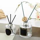 Bottles Diffuser Glass Bottle Custom Logo 100ml 200ml Square Round Fragrance Reed Luxury Empty Glass Diffuser Bottles