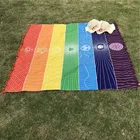 Beach Towel Printed Stripes Mandala Flower Wall Cloth Tapestry Shawl Yoga Meditation Cushion Beach Towel