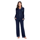Down Pajama Adult Matching 2 Piece Unisex Button Down Classic Cozy Sexy Modal Pajama Sets