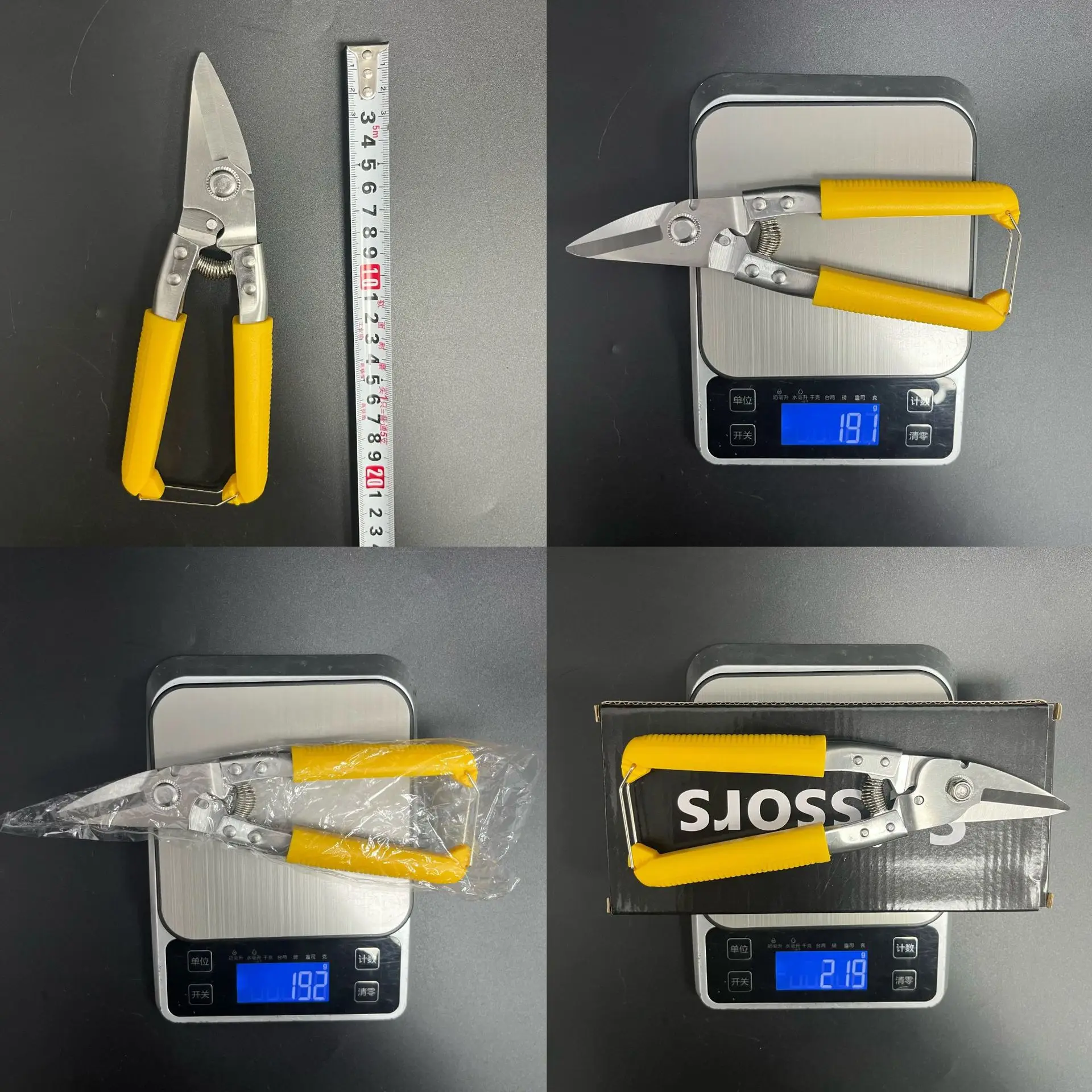 Cable trunking cutting scissors