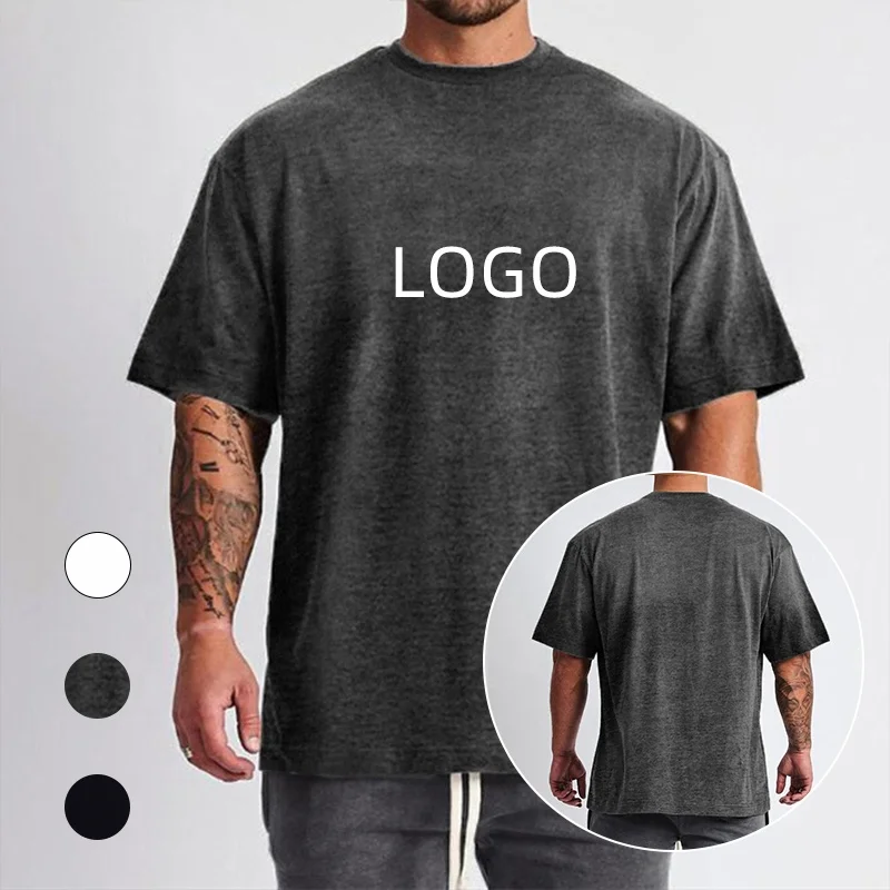 Custom Logo Sportswear Summer High Quality Premium Cotton Blank Plain