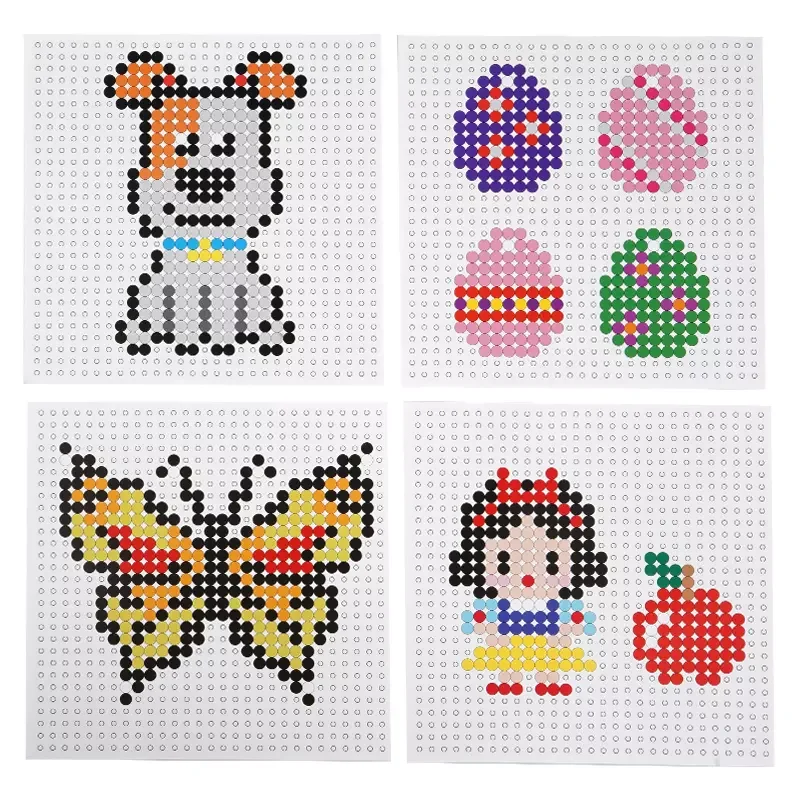 China Factory Wholesale Beads Multi Color Perler Pe Beads 5mm Fuse Beads Kit for Kids Diy Craft with Pattern