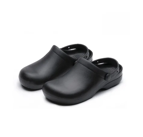 Black Waterproof Anti-Oil Non-Slip Chef Safety Shoes