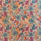 Shoe Fabric ZT09-03051Small Quantity Order Natural Cork Fabric Flowers Printing Ladies Dress Shoes Fabric