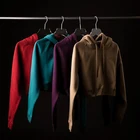 Top Sweatshirts Wholesale 2020 New Arrivals Gym Clothing Sports Cropped Top Hoodie Jumper Womens Pullover Sweatshirts