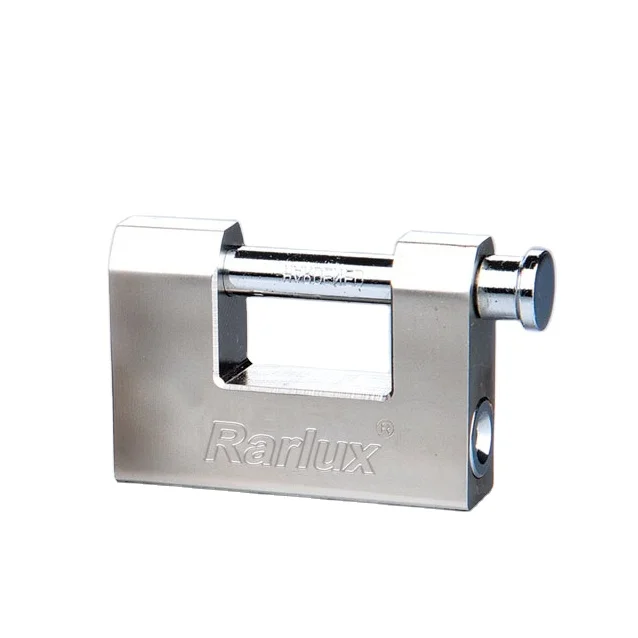 Rarlux High Quality  Nickel-plated iron Anti-cut Padlock Vane Keys rectangular padlock