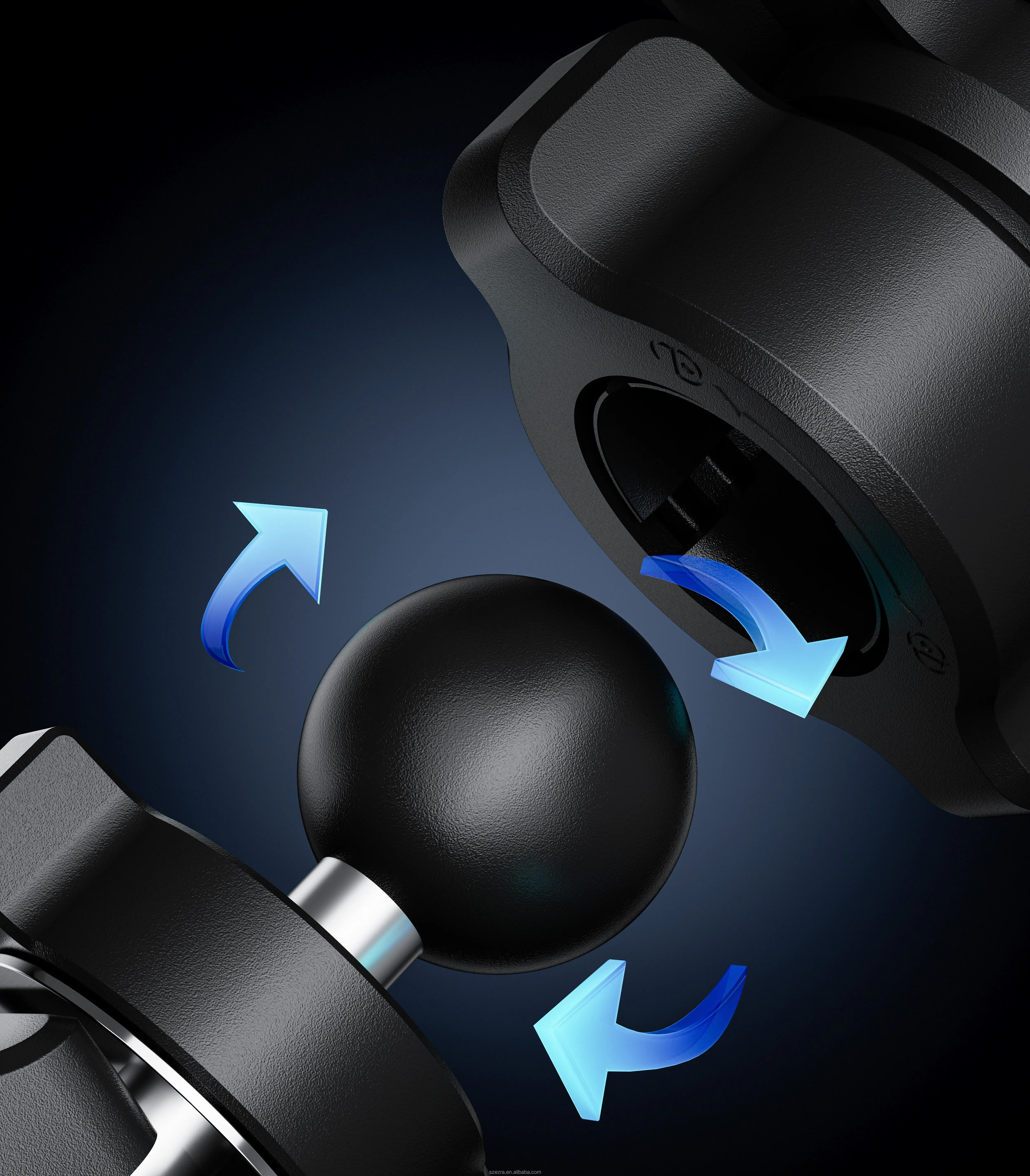 Magnetic Car Phone Holder 360 Degree Rotating Dashboard Windshield Air Vent Mount ABS Neodymium Magnet Universal Fit Sturdy