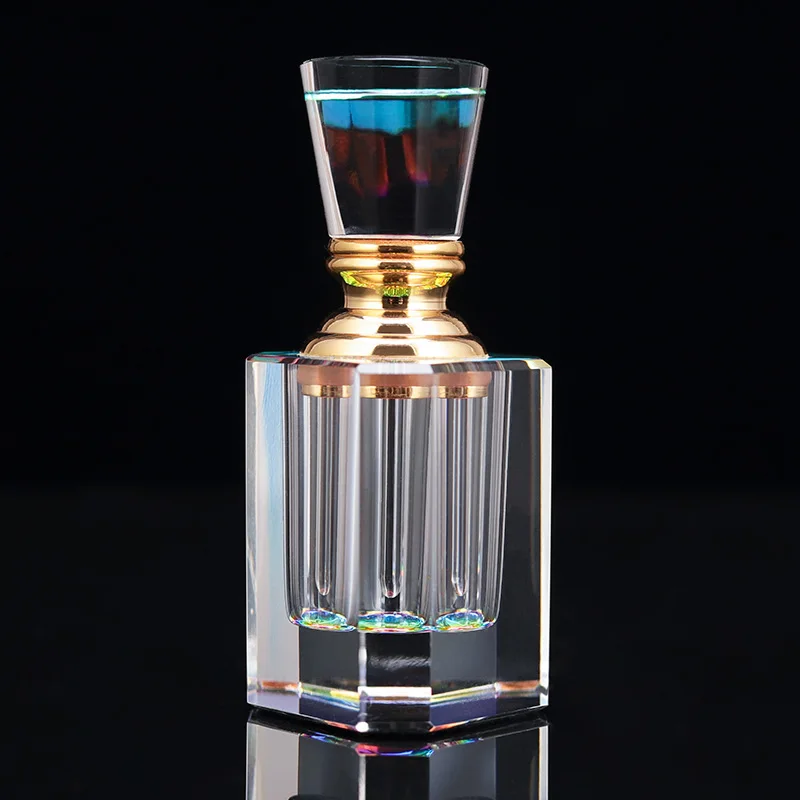 product small bridge original personalised design square perfume bottle premium rectangle cap refillable crystal perfume bottle-6
