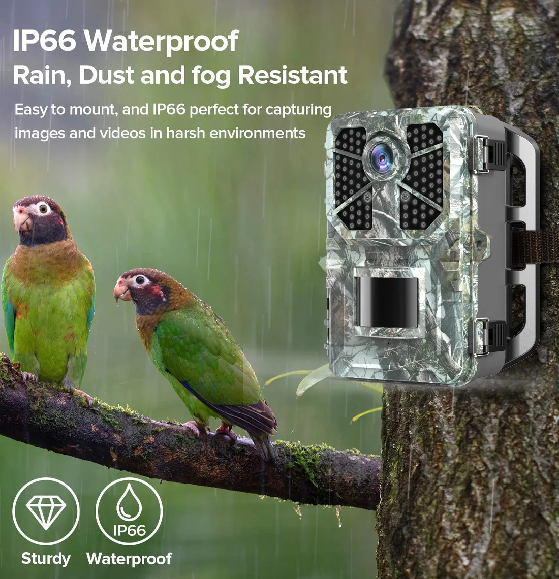 Outdoor Hunting Wildlife HD Camera Security Monitoring Infrared Night Vision Hunting Camera