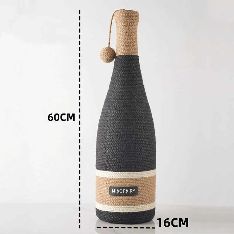 New Hot Selling Wine Model Cat Scratch Board Toy Suction Cup Base Safer Cat Toy Pet Supplies factory