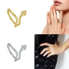 Women Snake Ring 18K Gold Plated Vintage Women S925 Silver Adjustable Snake Jewelry Open Finger Ring
