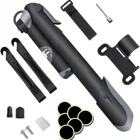 Bicycle Professional Bike Tool Bike Tire Repair Glueless Patch Kit Tool Bike Bicycle Set With Pressure Gauge