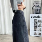 Skirt Women Denim Skirts Women Fashionable And Comfortable Slim Korean Style Skirt For Women Split Denim Skirts