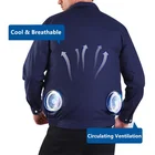 Fan Equipped Clothing Summer Air Conditioned Clothes Jacket Outdoor Hot Temperature Work Wear