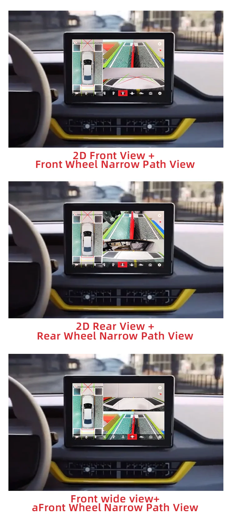 Wemaer Android + Original Dual System Decoder Intelligent 3D AVM 360 Degree Car Cameras Module for Vinfast VF3 Screen Upgrade manufacture