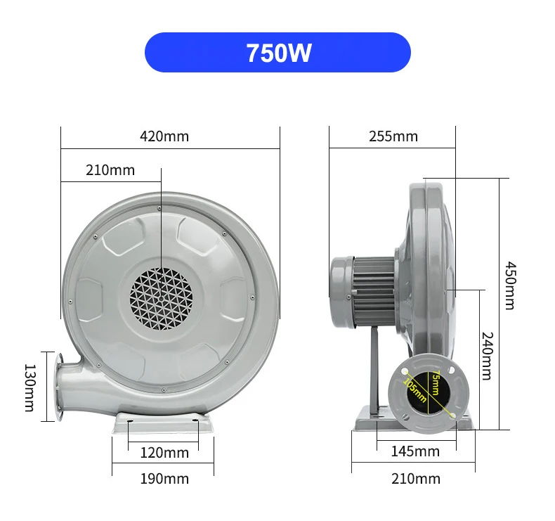 Centrifugal Fan, 900W, 220V, 380V - detail 12