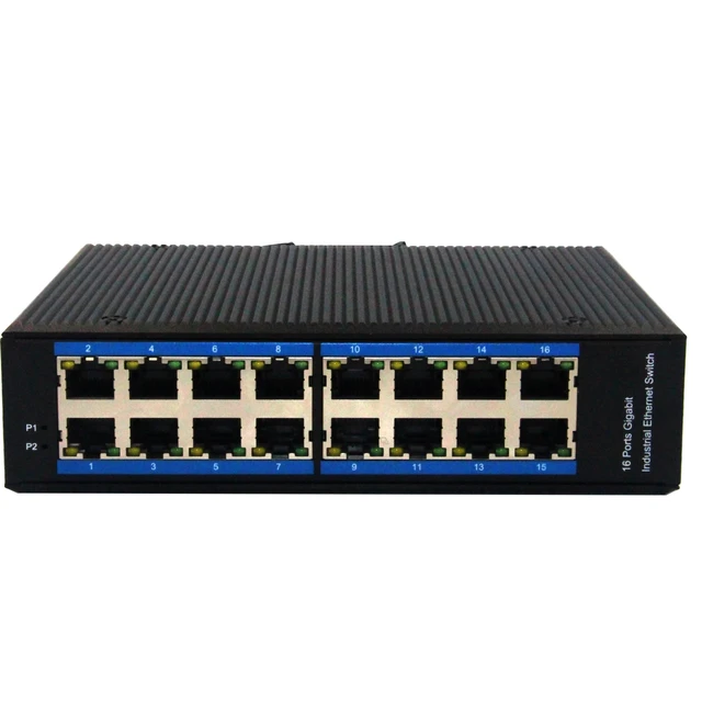 16*10/100/1000M RJ-45 Ports Gigabit Unmanaged Ethernet Switch 16 Port Network Switch for CCTV