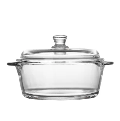 Glass Stockpot With Glass Cover Amber Buy Cookware Pot Glass Product