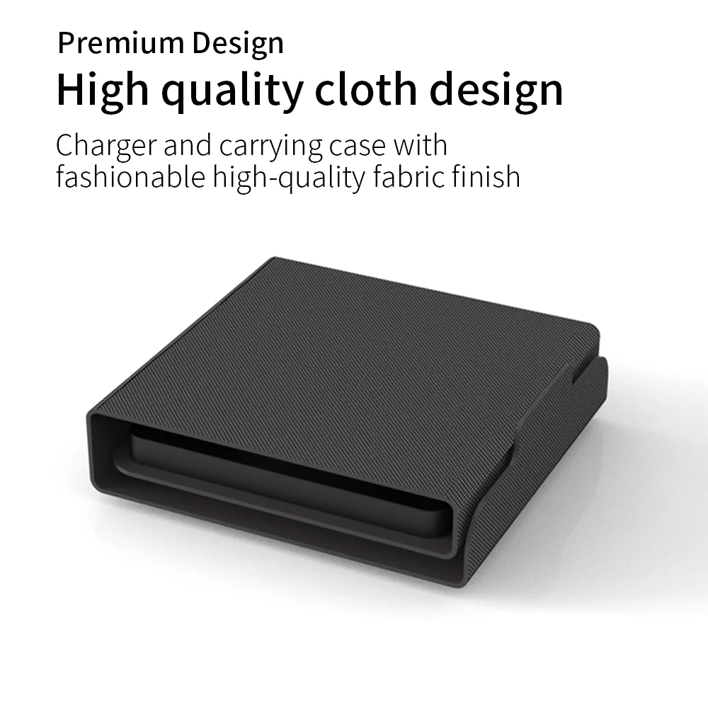 3 In 1 PU Foldable Qi Dual 15W Fast Travel Magnetic Wireless Charger For iPhone AirPods Apple Watch