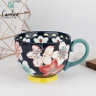 Tableware Tea Ceramic Coffee Tea Mug Premium Ceramic Hand Painted Tableware Tea Coffee Water Mugs Wholesale