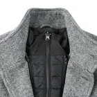 Coat Collar Stand Coats Overcoat Outwear Fabric Winter Wool Cashmere Down Coat Double Collar Men Clothing Oem Customized